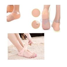 Protection Silicone Talon Chaussettes avec des trous d'air/ Soulagement de La Douleur Fissuré Pied/ Soins/Massage au meilleur prix au Maroc