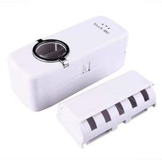 PACK 2 Distributeur Automatique Dentifrice avec Porte Brosse à Dent Collé au Mur-MZ.LUX au meilleur prix au Maroc