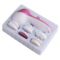 Pack Brosse Cheveux Lissante Electrique + Brosse de Nettoyage Pour Visage 5 en 1 au meilleur prix au Maroc