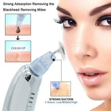 Aspirateur points noirs 6 en 1 - rechargeable - pour femmes et hommes - blanc - Qualité Supérieur au meilleur prix au Maroc