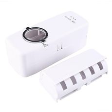 Distributeur Automatique Dentifrice avec Porte Brosse à Dent Collé au Mur au meilleur prix au Maroc