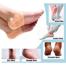 Silicone de talon Anti-fissures pour traiter et  Soulager les douleurs au talon des pieds-Réutilisable au meilleur prix au Maroc