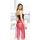 Passionne lingerie Chemise De Nuit + String - Rose-Noir au meilleur prix au Maroc