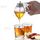honey dispenser - Distributeur de miel - Bouteille/bocal en acrylique - Avec socle au meilleur prix au Maroc