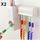 PACK 2 Distributeur Automatique Dentifrice avec Porte Brosse à Dent Collé au meilleur prix au Maroc