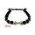 Agate Perles Noir Barbell Argent Charm Stretch Bodybuilding Fitness Réglable au meilleur prix au Maroc