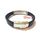 Bracelet En Acier Inoxydable + Cuir MARRON (Réglable) au meilleur prix au Maroc
