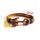 Bracelet Ancre Marine BRONZE Sur Cuir MARRON (Réglable) au meilleur prix au Maroc