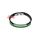 Bracelet En Silicone Noir + Vert Et Acier Inoxydable (Réglable) au meilleur prix au Maroc