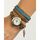 Hippie Chic Set Montre Sapphire + Bracelet assorti Hippie Chic - Marron et Turquoise au meilleur prix au Maroc
