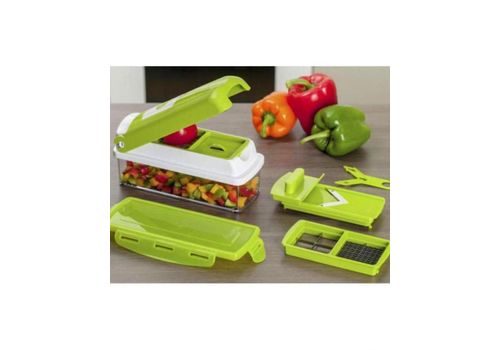 Genuis Nicer Dicer Découpe Légumes - Vert - Multifonctions 12 Pieces au meilleur prix au Maroc