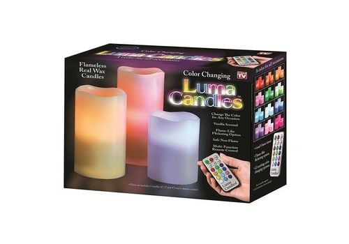 New Pack 3 bougies lumineux Luma candles 2018 au meilleur prix au Maroc