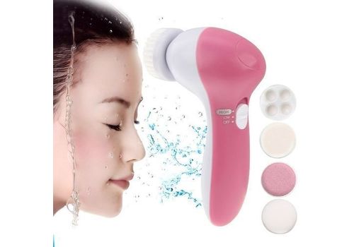 5 in 1 soin de peau Nettoyant facial électrique Avec brosse de Massager soin de beauté au meilleur prix au Maroc