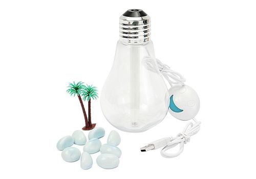 Portable LED Bulb Humidifier Colorful Lights USB Diffuser Air Purifier Xmas au meilleur prix au Maroc