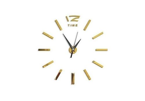 Horloge Murale 3D 60 cm  - Doré au meilleur prix au Maroc