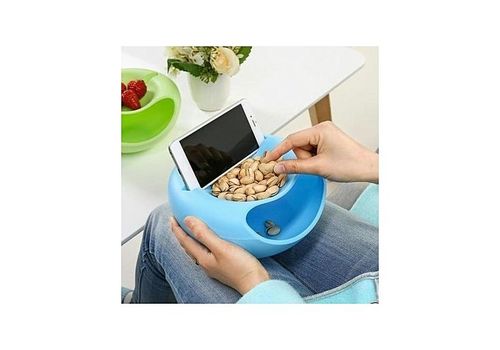 Bol melon de rangement multifonctionnel  avec emplacement  pour téléphone - Bleu au meilleur prix au Maroc