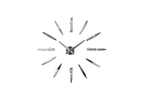 Horloge Murale Design 3D silver au meilleur prix au Maroc