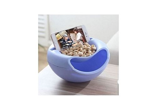 Bol melon de rangement multifonctionnel  avec emplacement  pour téléphone - Bleu au meilleur prix au Maroc