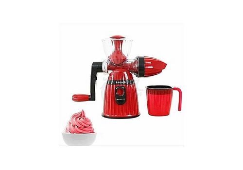 CENTRIFUGEUSE MANUELLE A MANIVELLE 2 EN 1 MOTIF UTILISES COMME PRESSE AGRUMES ET MACHINE A GLACE MANUEL au meilleur prix au Maroc