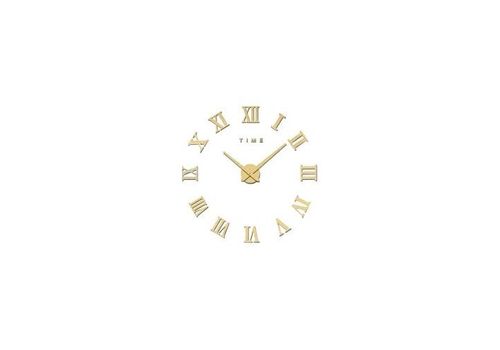 DIY Luxury 3D Wall Clock Large Size Home Decoration Art Clock Gold au meilleur prix au Maroc