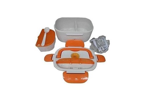 BOITE CHAUFFANTE LUNCH BOX BOÎTE À DÉJEUNER ELECTRIQUE BOITIER EN PLASTIQUE ORANGE au meilleur prix au Maroc