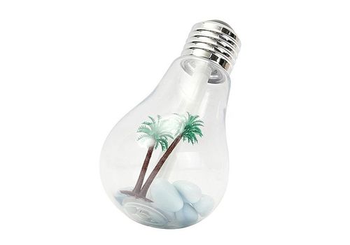 Portable LED Bulb Humidifier Colorful Lights USB Diffuser Air Purifier Xmas au meilleur prix au Maroc