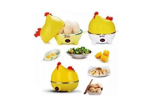 Cuiseur à œufs Electrique servir à bouillir d'autres aliments-Forme poulet Jaune au meilleur prix au Maroc