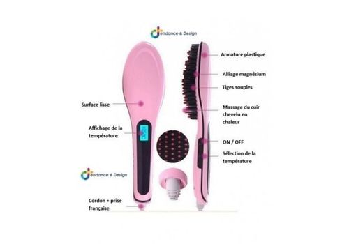 Brosse cheveux Lissante Electrique Magique - FAST HAIR au meilleur prix au Maroc