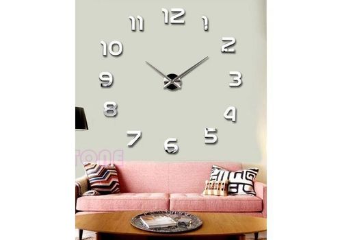 Horloge Murale Design Couleur Argenté au meilleur prix au Maroc