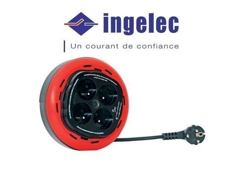 Enrouleur domestique 4 prises 2P+T 5m au meilleur prix au Maroc