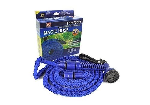 Tuyau Arrosage Extensible 15m + Pistolet à Eau 7 jets au meilleur prix au Maroc