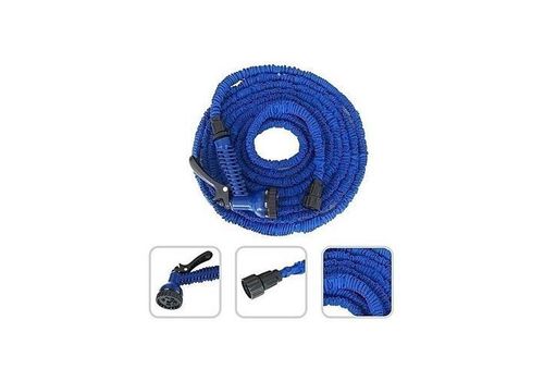 Tuyau Arrosage Extensible 30m + Pistolet à Eau 7 jets ( Bleu ) au meilleur prix au Maroc