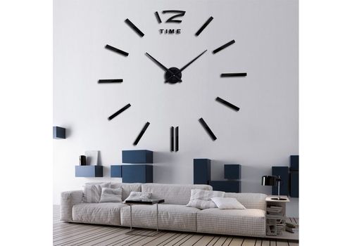 Horloge Murale Design 3D- Noir au meilleur prix au Maroc