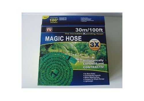 Tuyau Arrosage Extensible 30m + Pistolet à Eau 7 jets ( vert ) - Magic hose au meilleur prix au Maroc