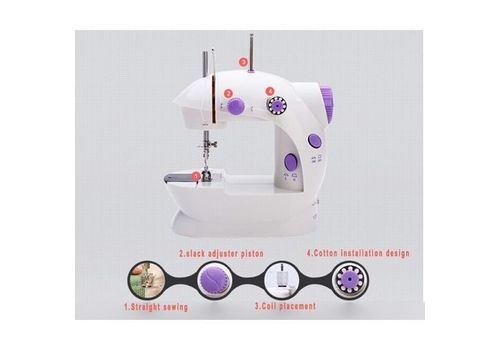4 YANG De Poche Machines À Coudre Double Vitesse Double Fil Multifonction Électrique Mini Automatique Bande De Roulement Rembobinage Machine À Coudre au meilleur prix au Maroc