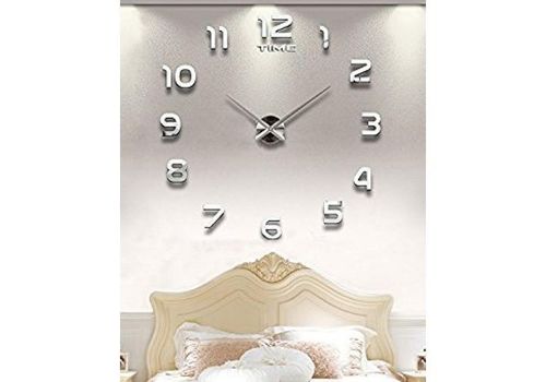 Horloge Murale Design Couleur Argenté au meilleur prix au Maroc