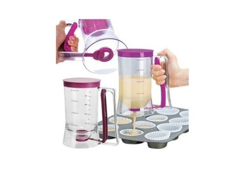 SUPER Gâteau Batter Dispenser avec poignée Pain outil de cuisson / 900 ml au meilleur prix au Maroc