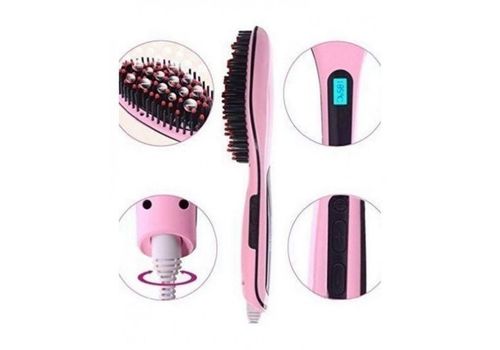 Brosse Lissante Avec Affichage LCD Original - Rose au meilleur prix au Maroc