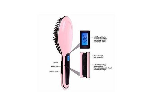 Brosse Lissante Avec Affichage LCD Original -rose au meilleur prix au Maroc