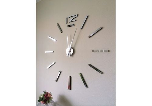 Horloge Murale 3D Originale Design  - Silver au meilleur prix au Maroc