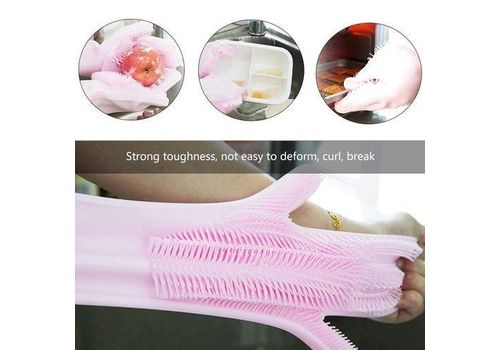 Gant vaisselle magique Nettoyant Gants D'Épurateur Brosse - Paire (2 pièces) au meilleur prix au Maroc