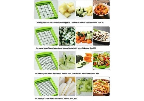 Appareil découpe-légumes - Trancheuse - Mandoline - Cubes - Tranches - Bâtonnets au meilleur prix au Maroc