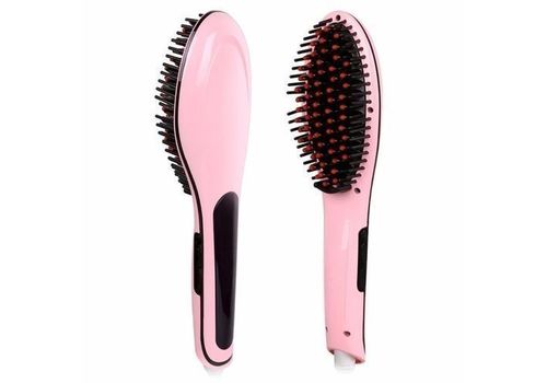 Brosse lissante Magique Electrique - Rose au meilleur prix au Maroc