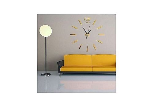 DIY Horloge Murale 3D Originale Design - Doré au meilleur prix au Maroc