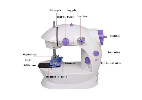 4 YANG De Poche Machines À Coudre Double Vitesse Double Fil Multifonction Électrique Mini Automatique Bande De Roulement Rembobinage Machine À Coudre au meilleur prix au Maroc