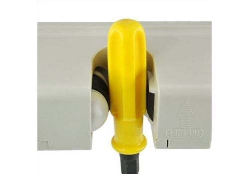 Porte Balais mural et autre outils à 5 Compartiments et 6 Crochets au meilleur prix au Maroc