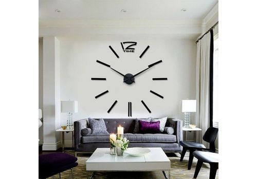 Horloge Murale Design 3D- Noir au meilleur prix au Maroc