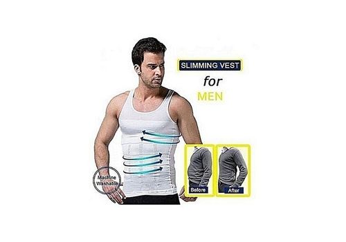 Débardeur Slim'N Lift Homme - Blanc au meilleur prix au Maroc