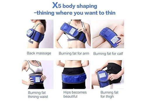 Ceinture Amincissante de Massage Rechargeable Vibro Action avec l'intensité réglable, abdomen de brûleur de graisse au meilleur prix au Maroc