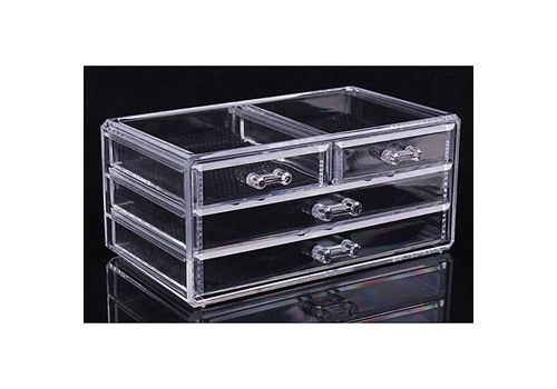 Boite Acrylique De Maquillage et Bijoux Avec 4 Tiroirs au meilleur prix au Maroc